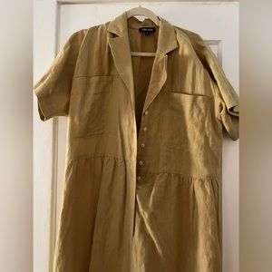 Ilana Kohn Mapes linen jumpsuit in biscuit